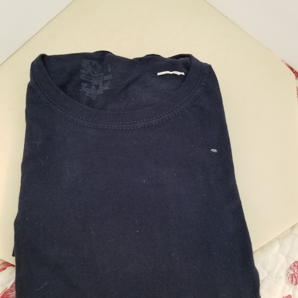 Fruit of the Loom Mens Short Sleeve Tees - Black & Blue Set. Lot 354 - Picture 4 of 4